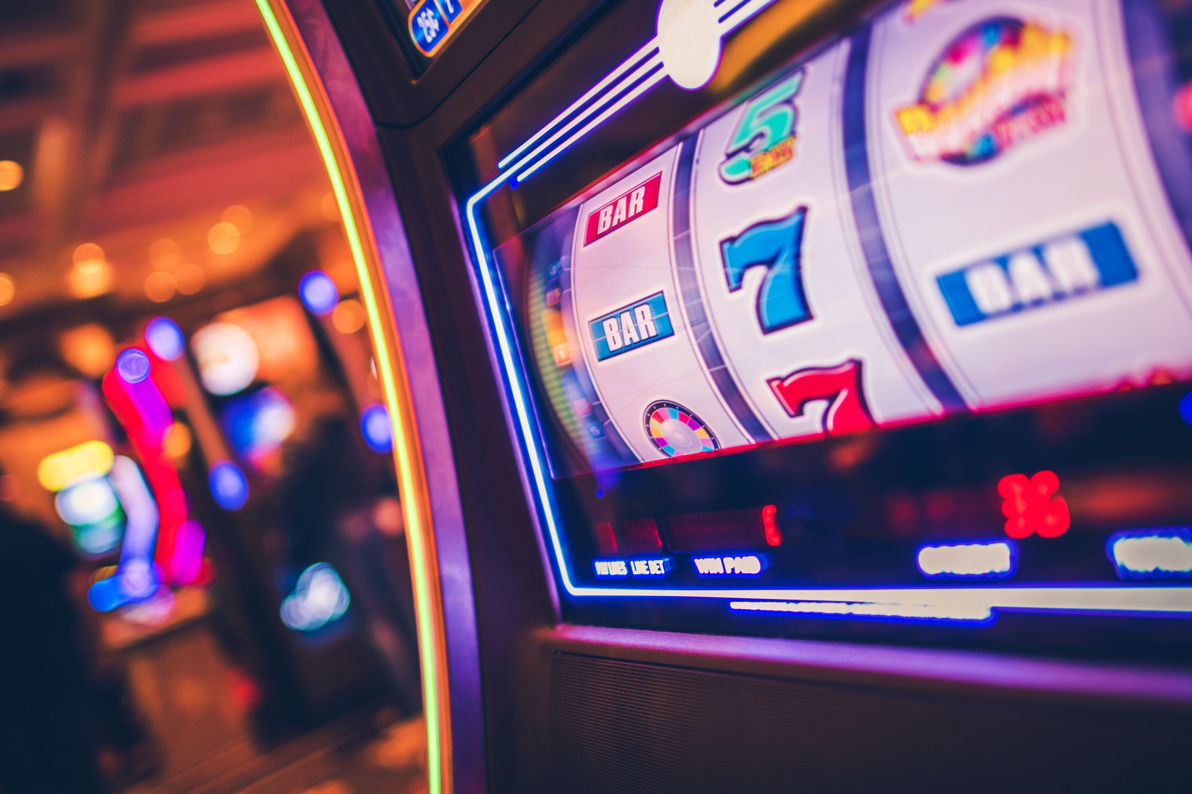 Arcade style slot reels and live studio overview